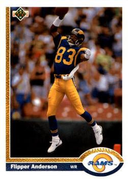 #237 Flipper Anderson - Los Angeles Rams - 1991 Upper Deck Football