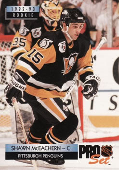 #237 Shawn McEachern - Pittsburgh Penguins - 1992-93 Pro Set Hockey