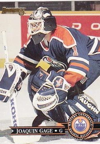 #237 Joaquin Gage - Edmonton Oilers - 1995-96 Donruss Hockey
