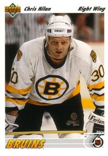 #237 Chris Nilan - Boston Bruins - 1991-92 Upper Deck Hockey
