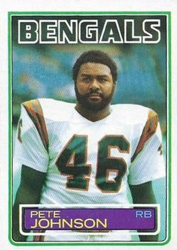 #237 Pete Johnson - Cincinnati Bengals - 1983 Topps Football