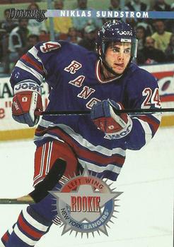 #237 Niklas Sundstrom - New York Rangers - 1996-97 Donruss Hockey
