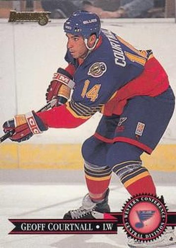 #238 Geoff Courtnall - St. Louis Blues - 1995-96 Donruss Hockey