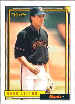#238 Greg Litton - San Francisco Giants - 1992 O-Pee-Chee Baseball