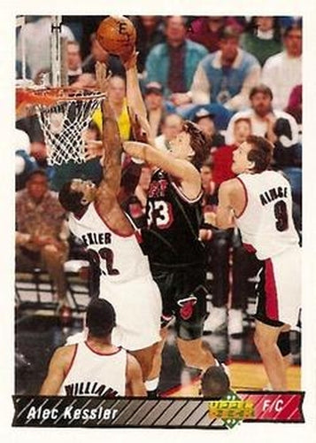 #238 Alec Kessler - Miami Heat - 1992-93 Upper Deck Basketball