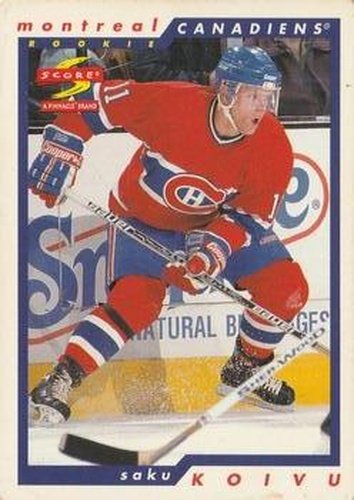 #238 Saku Koivu - Montreal Canadiens - 1996-97 Score Hockey