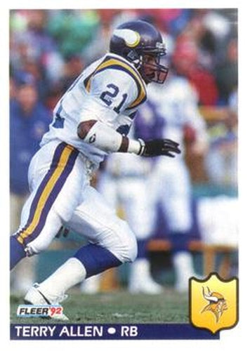 #238 Terry Allen - Minnesota Vikings - 1992 Fleer Football