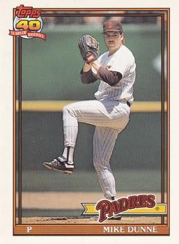 #238 Mike Dunne - San Diego Padres - 1991 O-Pee-Chee Baseball