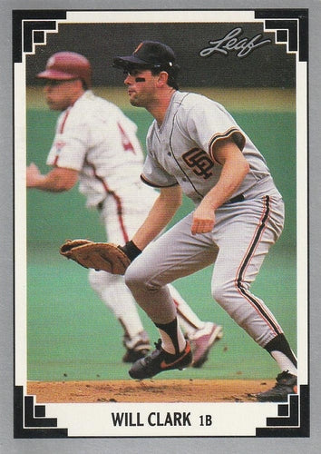 #238 Will Clark - San Francisco Giants - 1991 Leaf Baseball