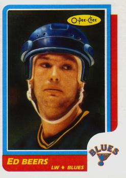 #238 Ed Beers - St. Louis Blues - 1986-87 O-Pee-Chee Hockey