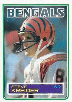 #238 Steve Kreider - Cincinnati Bengals - 1983 Topps Football