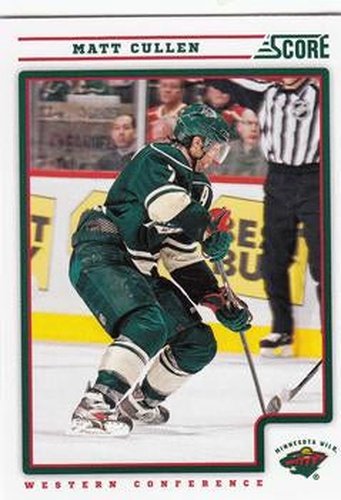 #238 Matt Cullen - Minnesota Wild - 2012-13 Score Hockey