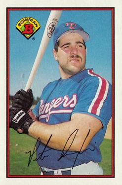 #238 Pete Incaviglia - Texas Rangers - 1989 Bowman Baseball