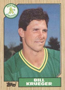 #238 Bill Krueger - Oakland Athletics - 1987 Topps Baseball