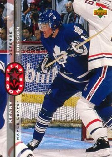 #238 Kenny Jonsson - Toronto Maple Leafs - 1994-95 Upper Deck Hockey