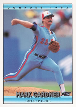 #238 Mark Gardner - Montreal Expos - 1992 Donruss Baseball