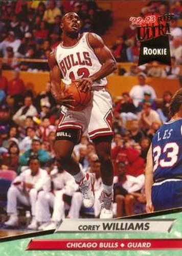 #238 Corey Williams - Chicago Bulls - 1992-93 Ultra Basketball