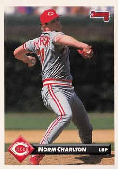 #238 Norm Charlton - Cincinnati Reds - 1993 Donruss Baseball
