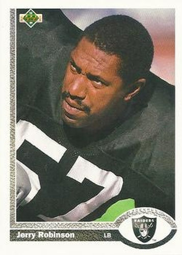#238 Jerry Robinson - Los Angeles Raiders - 1991 Upper Deck Football
