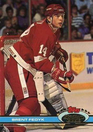 #238 Brent Fedyk - Detroit Red Wings - 1991-92 Stadium Club Hockey