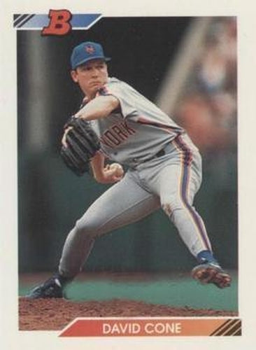 #238 David Cone - New York Mets - 1992 Bowman Baseball