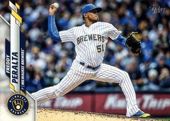 #238 Freddy Peralta - Milwaukee Brewers - 2020 Topps Baseball