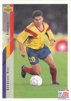 #238 Gheorghe Hagi - Romania - 1994 Upper Deck World Cup Contenders English/Spanish Soccer