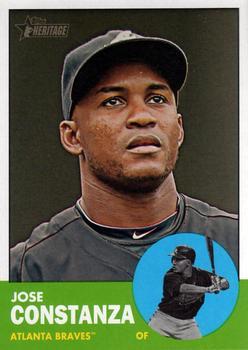 #238 Jose Constanza - Atlanta Braves - 2012 Topps Heritage Baseball
