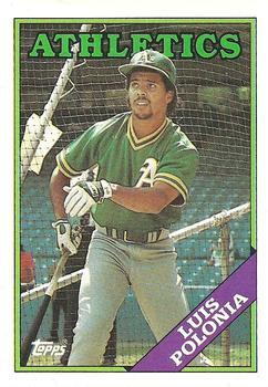 #238 Luis Polonia - Oakland Athletics - 1988 Topps Baseball