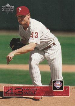 #238 Randy Wolf - Philadelphia Phillies - 2003 Upper Deck Baseball