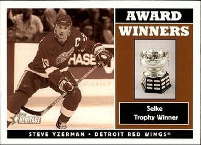 #238 Steve Yzerman - Detroit Red Wings - 2000-01 Topps Heritage Hockey