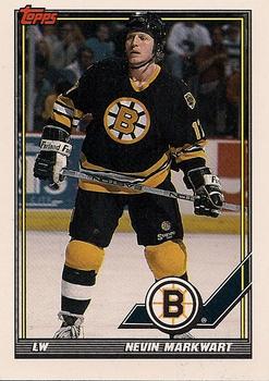 #238 Nevin Markwart - Boston Bruins - 1991-92 Topps Hockey