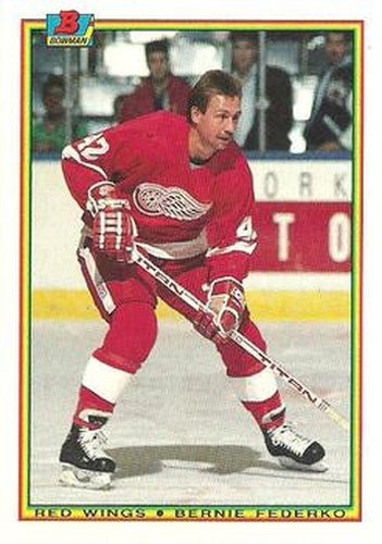 #238 Bernie Federko - Detroit Red Wings - 1990-91 Bowman Hockey