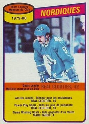 #238 Real Cloutier - Quebec Nordiques - 1980-81 O-Pee-Chee Hockey