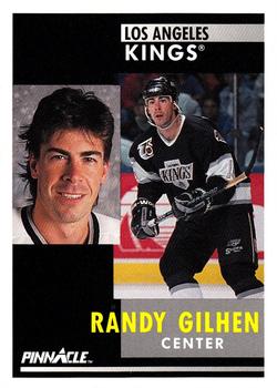 #238 Randy Gilhen - Los Angeles Kings - 1991-92 Pinnacle Hockey