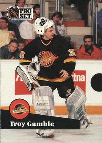 #238 Troy Gamble - 1991-92 Pro Set Hockey