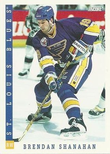 #238 Brendan Shanahan - St. Louis Blues - 1993-94 Score Canadian Hockey