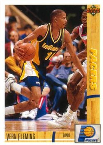 #238 Vern Fleming - Indiana Pacers - 1991-92 Upper Deck Basketball