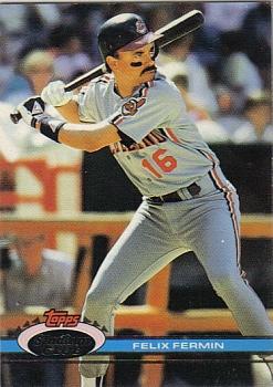 #238 Felix Fermin - Cleveland Indians - 1991 Stadium Club Baseball