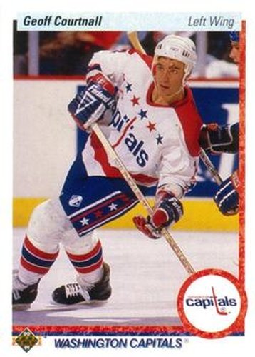 #238 Geoff Courtnall - Washington Capitals - 1990-91 Upper Deck Hockey