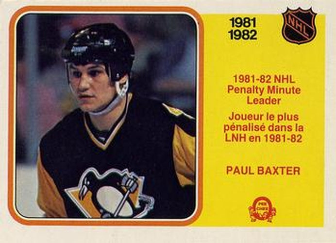 #238 Paul Baxter - Pittsburgh Penguins - 1982-83 O-Pee-Chee Hockey