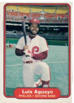 #238 Luis Aguayo - Philadelphia Phillies - 1982 Fleer Baseball
