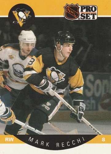 #239 Mark Recchi - Pittsburgh Penguins - 1990-91 Pro Set Hockey