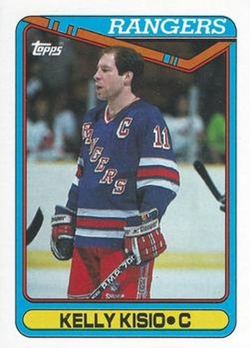 #239 Kelly Kisio - New York Rangers - 1990-91 Topps Hockey