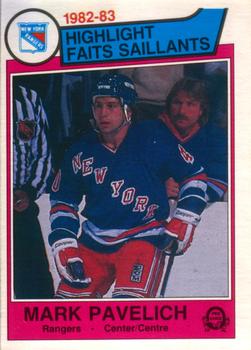 #239 Mark Pavelich - New York Rangers - 1983-84 O-Pee-Chee Hockey
