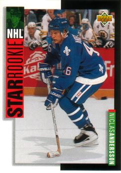 #239 Niklas Andersson - Quebec Nordiques - 1993-94 Upper Deck Hockey