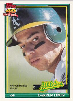 #239 Darren Lewis - San Francisco Giants - 1991 O-Pee-Chee Baseball