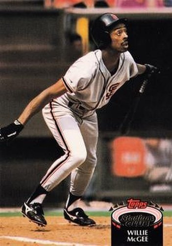 #239 Willie McGee - San Francisco Giants - 1992 Stadium Club Baseball