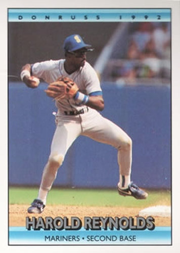 #239 Harold Reynolds - Seattle Mariners - 1992 Donruss Baseball
