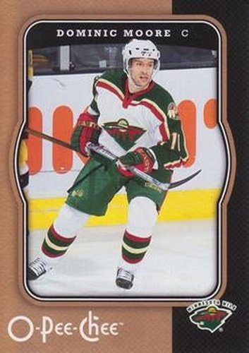 #239 Dominic Moore - Minnesota Wild - 2007-08 O-Pee-Chee Hockey